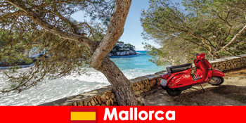短途旅行的游客到马略卡岛西班牙骑自行车和徒步旅行的最佳时间