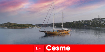 切什梅 土耳其 海滩度假者的热门目的地